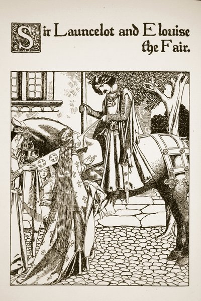 Sir Launcelot et Elouise la Belle, illustration de 